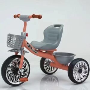 Kid’s Tricycle with 2 Baskets - a colorful, sturdy tricycle designed for young children with two practical storage baskets.
