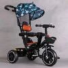 Sariny Kids Tricycle Baby Stroller Ride Toy with Safety Belt, Brake System, and 360-Degree Rotation