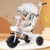 OJKK-X Kid’s Tricycle with Parental Control Handle, Umbrella, and Bottle Holder - Safe and Fun Ride for Toddlers.