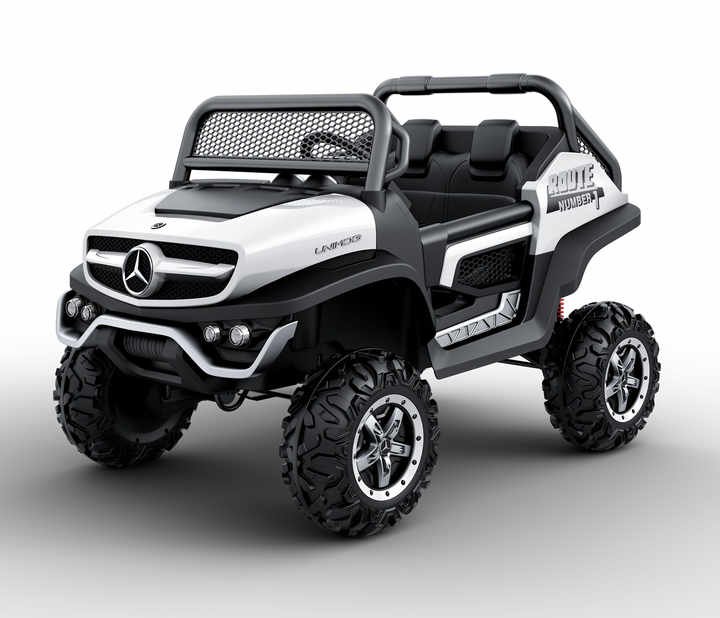 Licensed Mercedes Benz Unimog Mini 2 Seats Electric Car Kids Ride 12V Battery - Image 3
