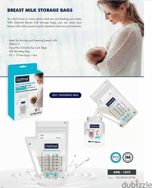 Optimal Breast Milk Storage Bags 200ml - Image 3