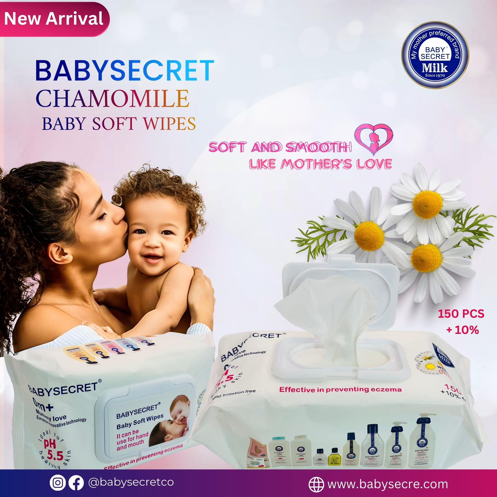 Baby Secret Wipes 80Pack - Image 4