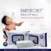 Keep your baby’s skin clean, soft, and healthy with Baby Secret Wipes, the perfect solution for everyday messes and diaper changes. Made with extra-soft materials and a mild, hypoallergenic formula, these wipes are designed to gently cleanse while protecting your baby’s delicate skin. Key Benefits • Ultra-Soft & Gentle: Specially designed for sensitive skin, providing a soothing touch for your baby. • Hypoallergenic & Dermatologically Tested: Safe for newborns and babies with sensitive skin. • Alcohol-Free: Free from harsh chemicals, alcohol, and parabens, ensuring safe use for your baby’s delicate skin. • Convenient & Durable: Strong enough for tough messes, yet soft enough for the most sensitive areas.