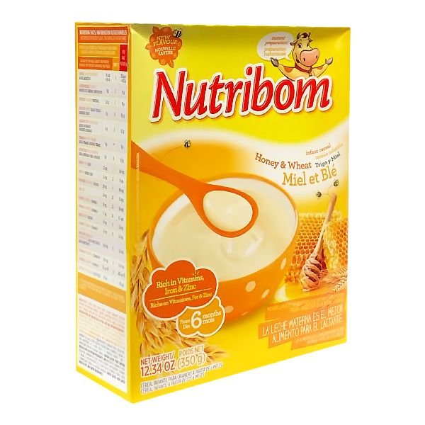 NUTRIBOM INFANT CEREAL WHEAT AND HONEY 350G