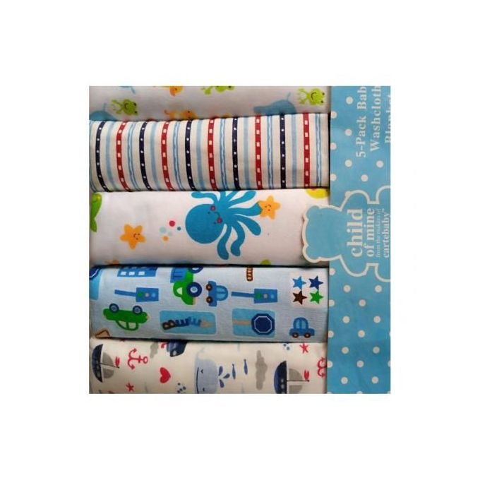 Child of Mine From the Makers of Cartebaby (4-Pack Baby Washcloth Blanket) - Image 3