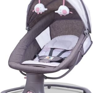 Mastela 3-in-1 Deluxe Multi-Functional Bassinet in a cozy nursery setting, showing its adjustable modes of bassinet, bouncer, and chair for babies 3-18kg