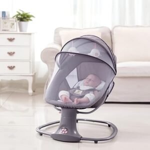 Mastela 3-in-1 Deluxe Multi-Functional Bassinet in a cozy nursery setting, showing its adjustable modes of bassinet, bouncer, and chair for babies 3-18kg