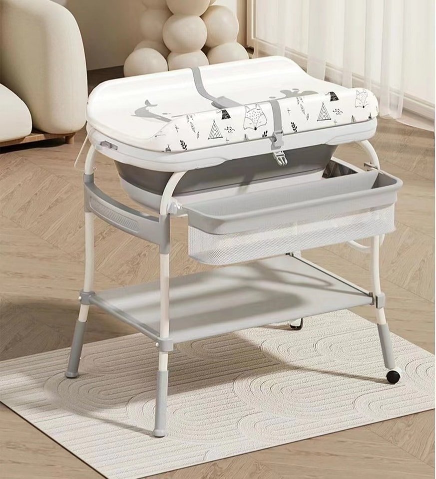 Baby 3in1 Deluxe Standing Foldable Bathing Tub Set - Image 2