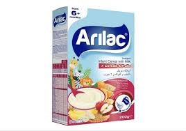 Arilac Instant Infant Cereal With Milk 7 Cereals & Fruits 200g