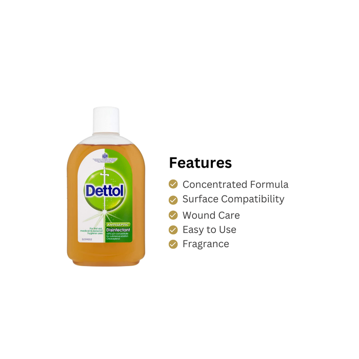 Dettol Liquid Chloroxylenol 4.8% W/V Antiseptic 500ml