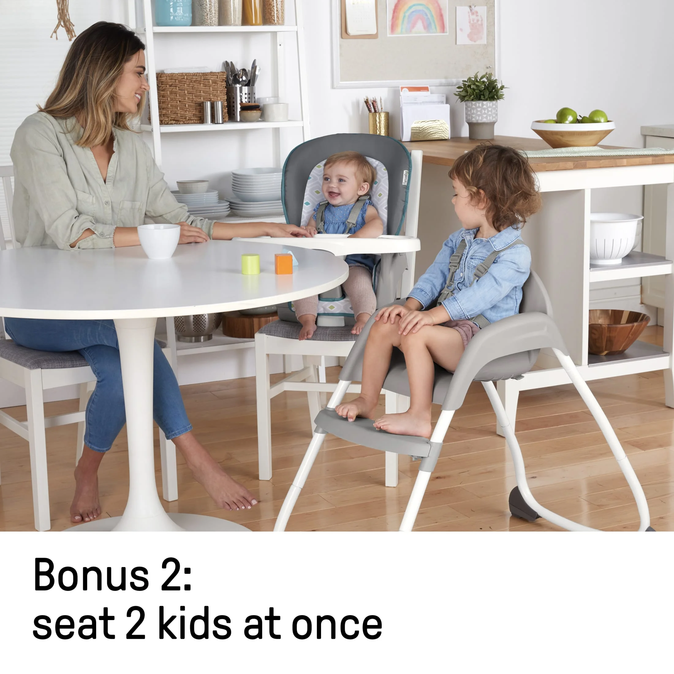 Ingenuity Trio 3-in-1 High Chair, Booster Seat, And Toddler Chair