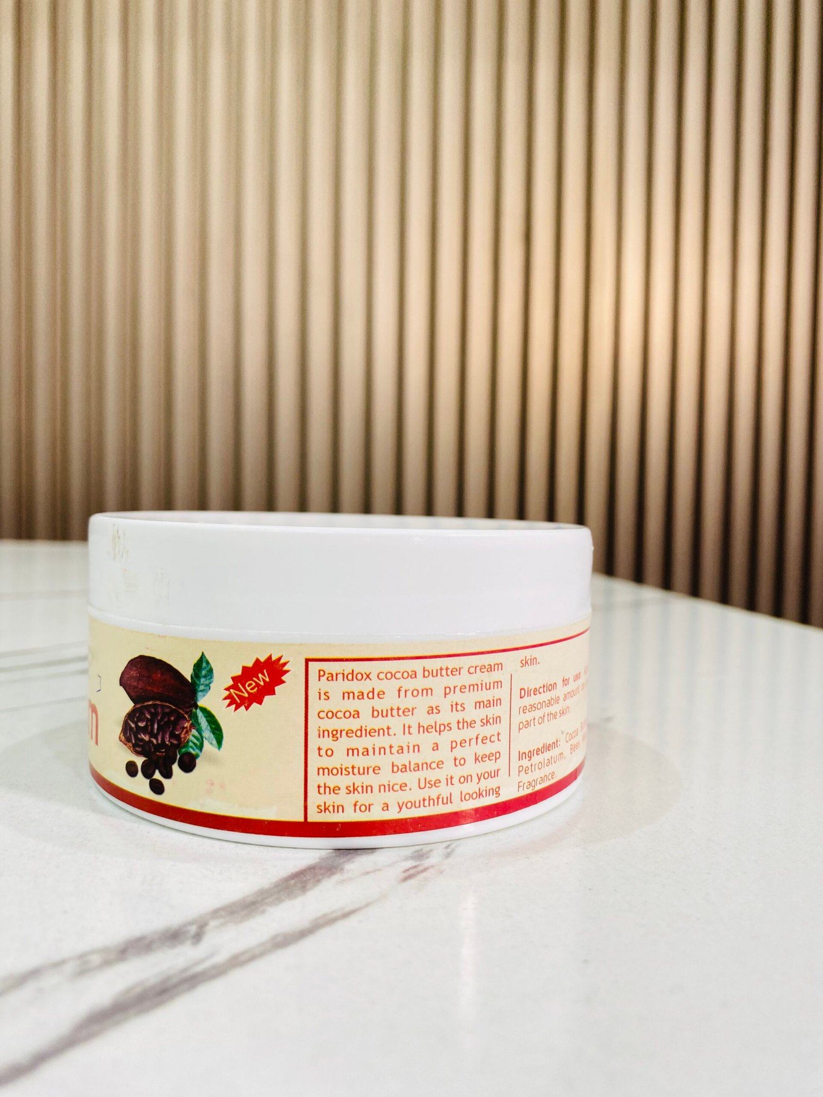 Cocoa Butter Cream Ghana, Deep Hydrating Moisturizer, Anti-Stretch Mark Cream, Paradox Skincare Cream, Skin-Nourishing Cocoa Butter, Daily Moisturizer 300g, Best Cocoa Butter Cream in Ghana, Hydrating Cream for Dry Skin, Stretch Mark Prevention Cream, Natural Body Cream. - Image 3