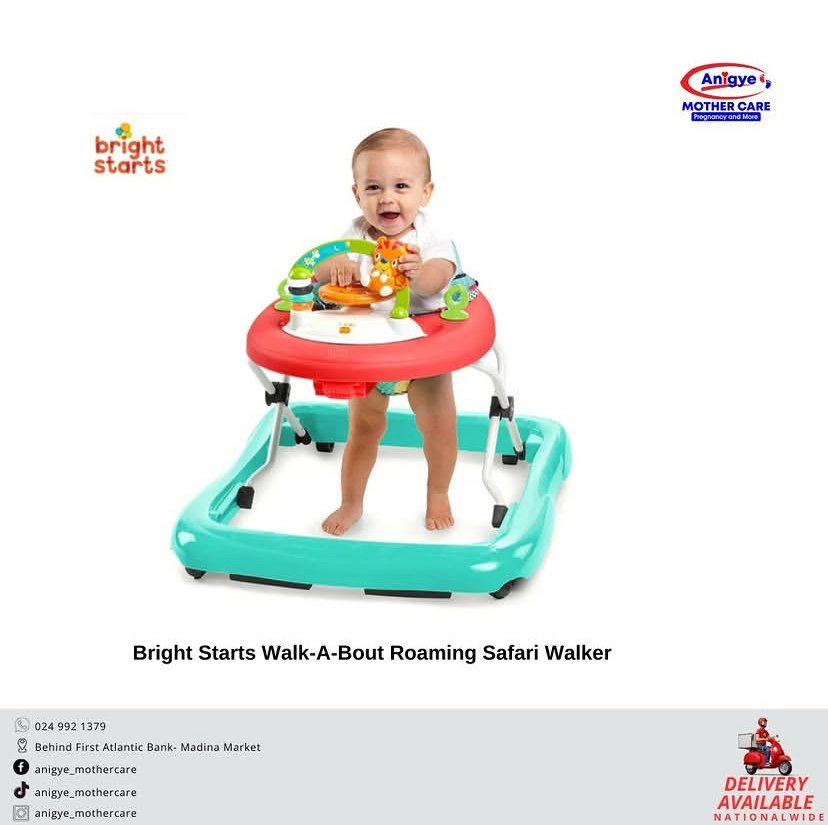 Bright Starts Walk-A- Bout Roaming Safari Walker