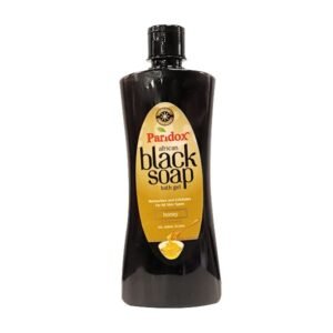 Paradox African Black Soap Bath Gel, Honey Vol.450ml (Moisturizes and Exfoliates For All Skin Types)