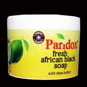 Paridox Fresh African Black Soap with Shea butter ( Lemon)
