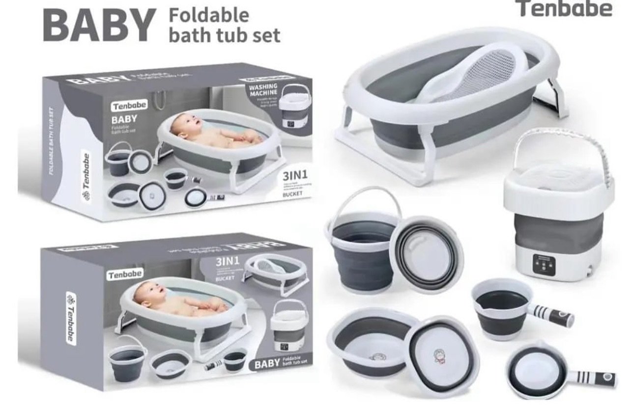 Tenbabe Foldable Bath with Washing Machine