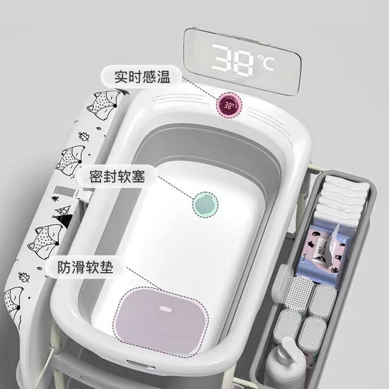 Baby 3in1 Deluxe Standing Foldable Bathing Tub Set - Image 5