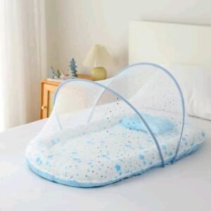 Baby Foam Bed with Pillow & Mosquito Net