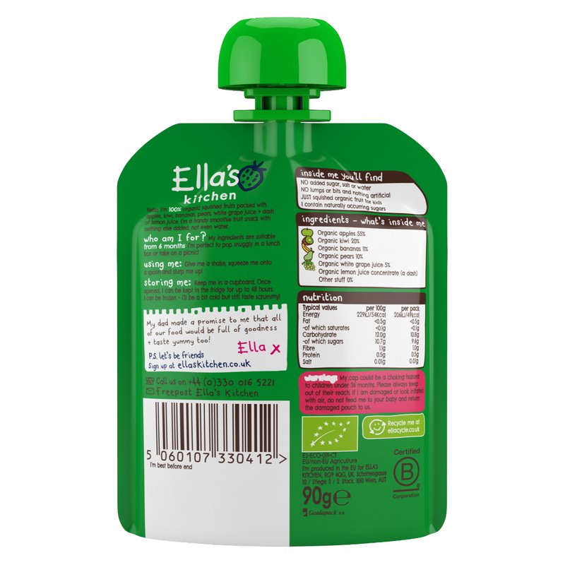 Ella's Kitchen The Green One Smoothie 90g - Image 2