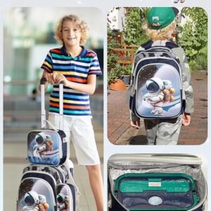 Durable, Spacious, and Fun Design for Young Learners Equip your little one for school with this Boys School Bag set, featuring a large-capacity backpack, pencil bag, and lunch bag in a playful 3D cartoon design. Ideal for children aged 3-10 years, this waterproof, high-quality book bag offers durability, comfort, and organization for elementary and kindergarten students.