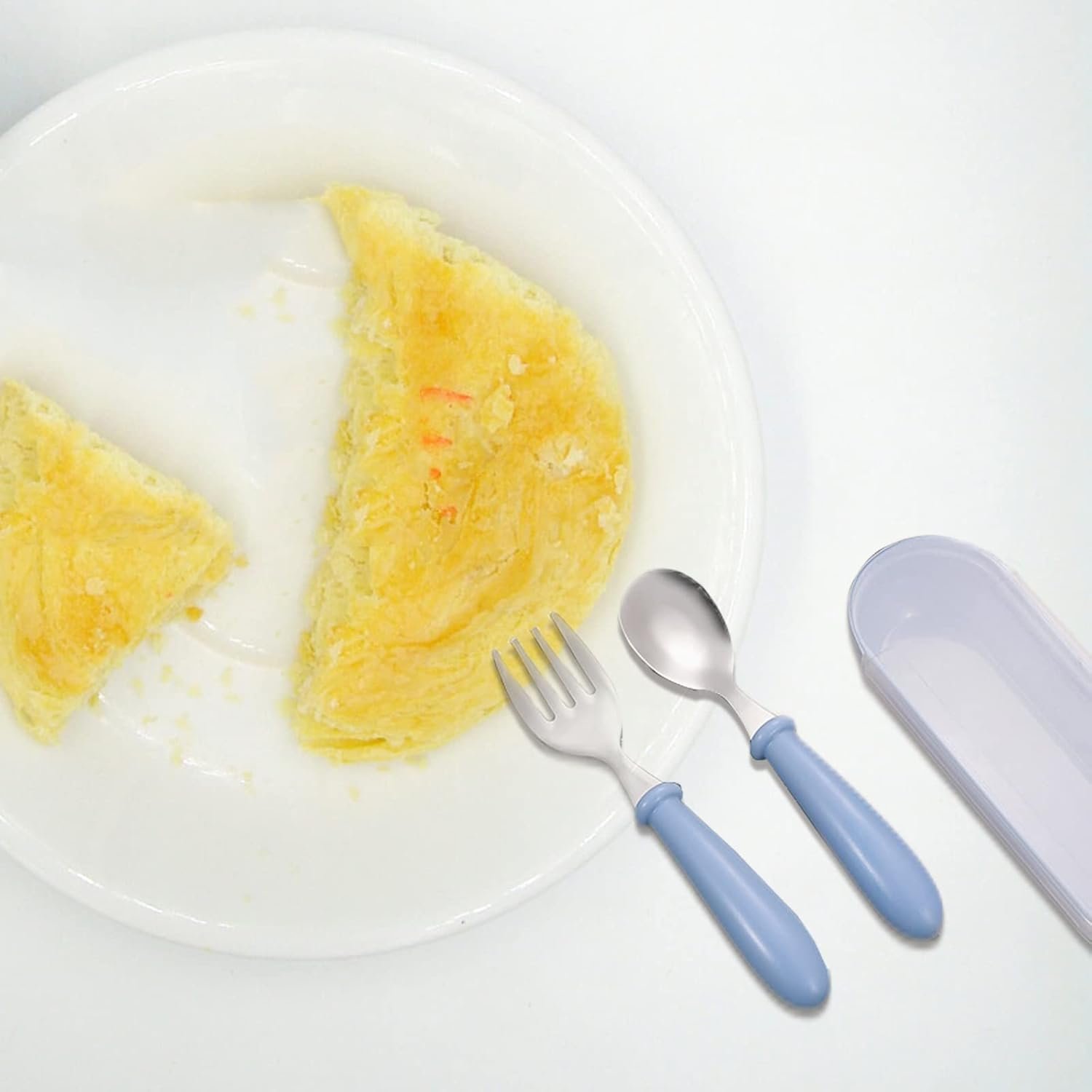 Stainless Steel Baby Silverware Set with Storage Box - Image 6