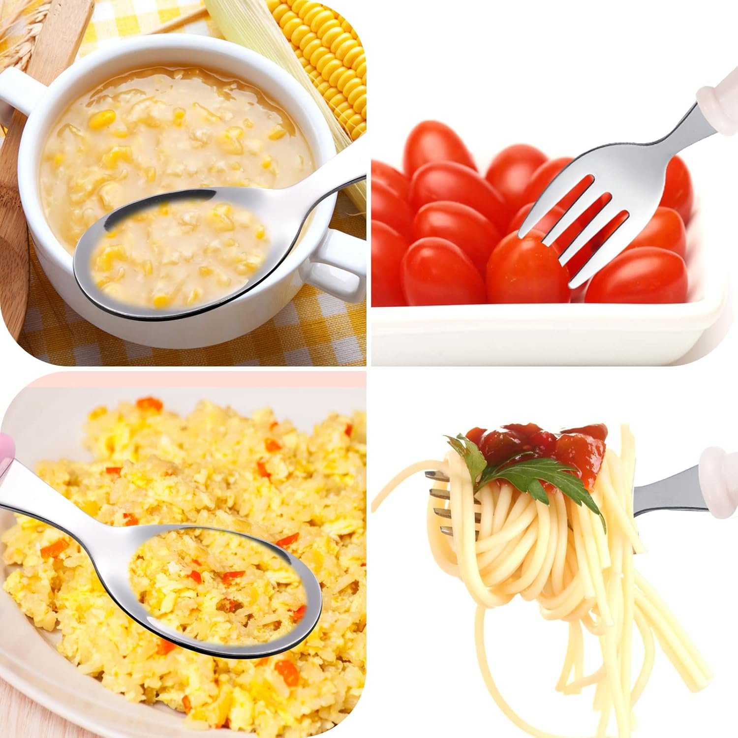 Stainless Steel Baby Silverware Set with Storage Box - Image 4