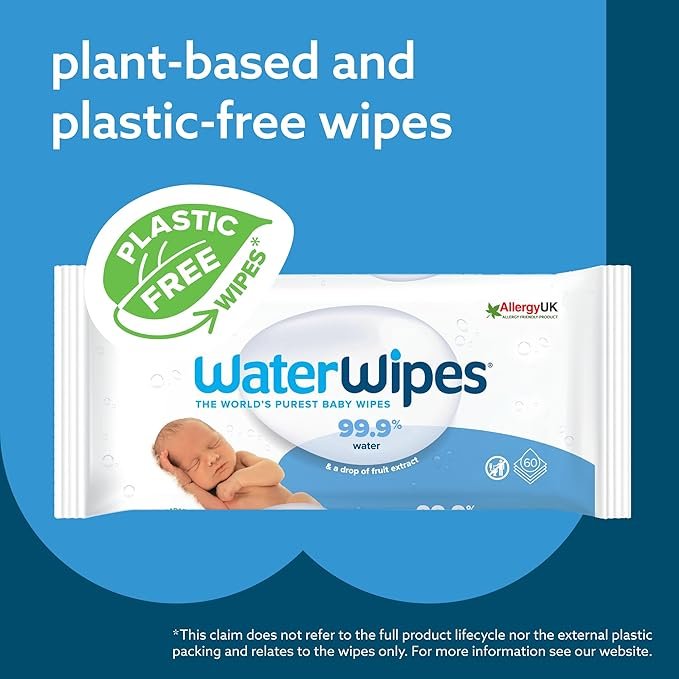 WaterWipes Plastic-Free Original Baby Wipes - Image 6