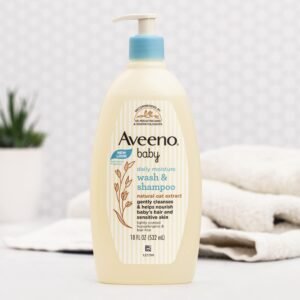 Aveeno Baby Daily Moisture Wash & Shampoo (18 FL OZ(532 ml)