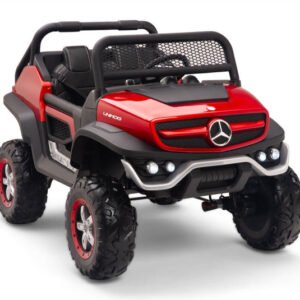 Licensed Mercedes Benz Unimog Mini 2 Seats Electric Car Kids Ride 12V Battery