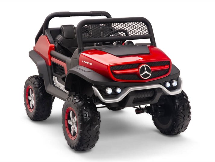Licensed Mercedes Benz Unimog Mini 2 Seats Electric Car Kids Ride 12V Battery