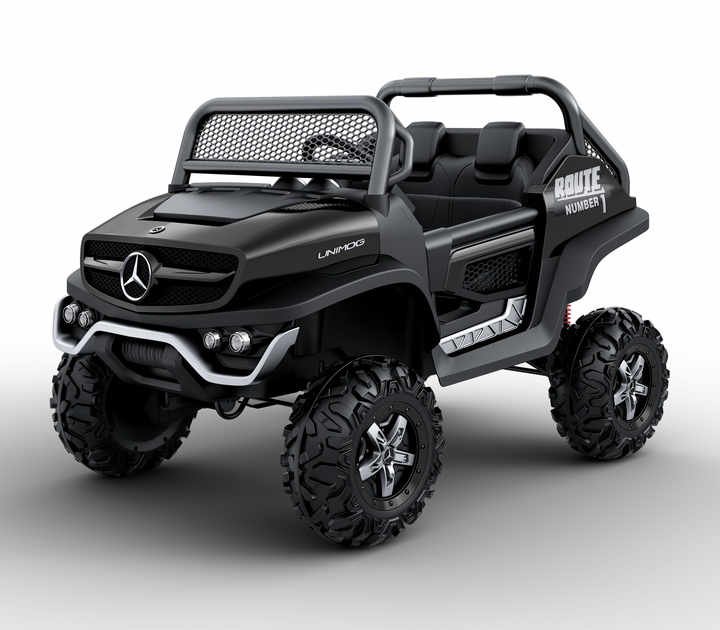 Licensed Mercedes Benz Unimog Mini 2 Seats Electric Car Kids Ride 12V Battery - Image 2