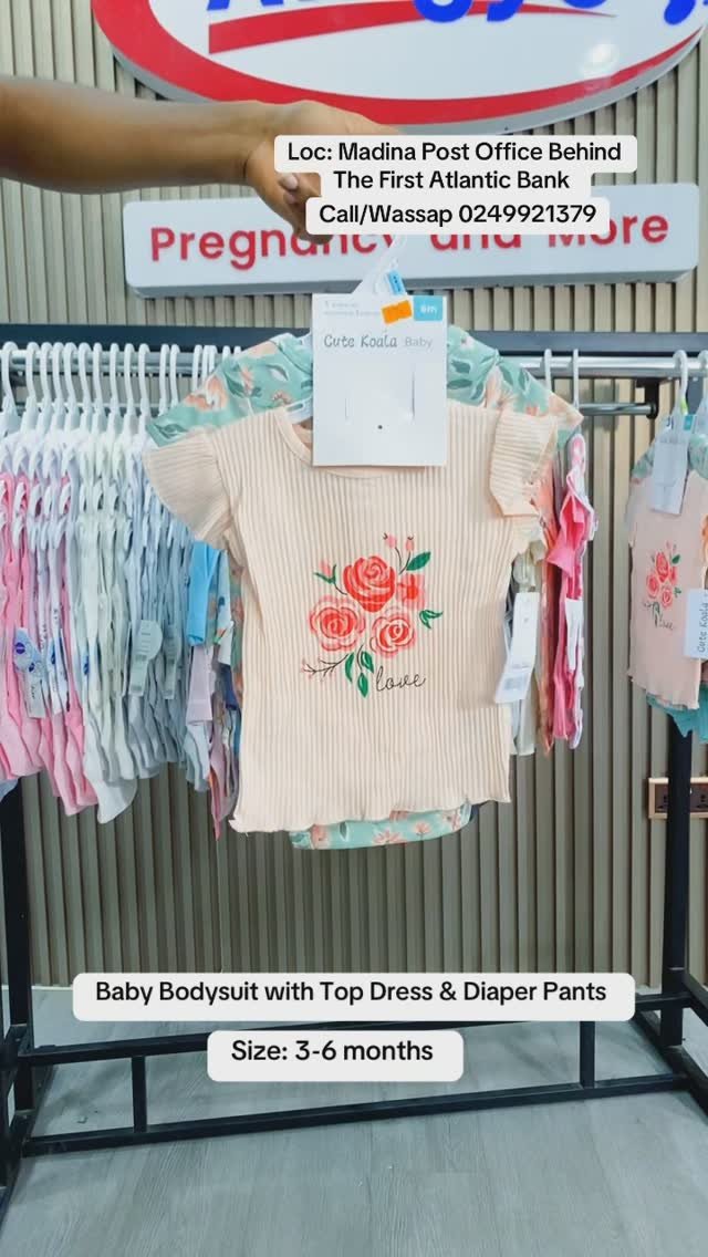 Baby Bodysuit with Top dress & Diaper Pant