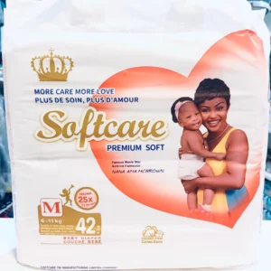 Softcare Premium Soft Baby Diaper Medium 42pcs