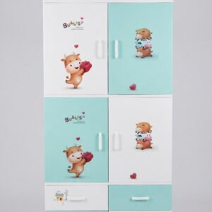 Playful Plastic Children's Storage Cabinet & Wardrobe