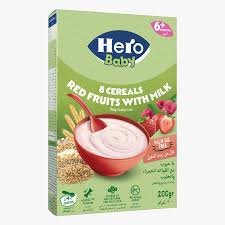 Hero Baby 8 Cereals With Red Fruits And Milk