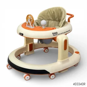 White & Beige KZL Baby Activity Walker