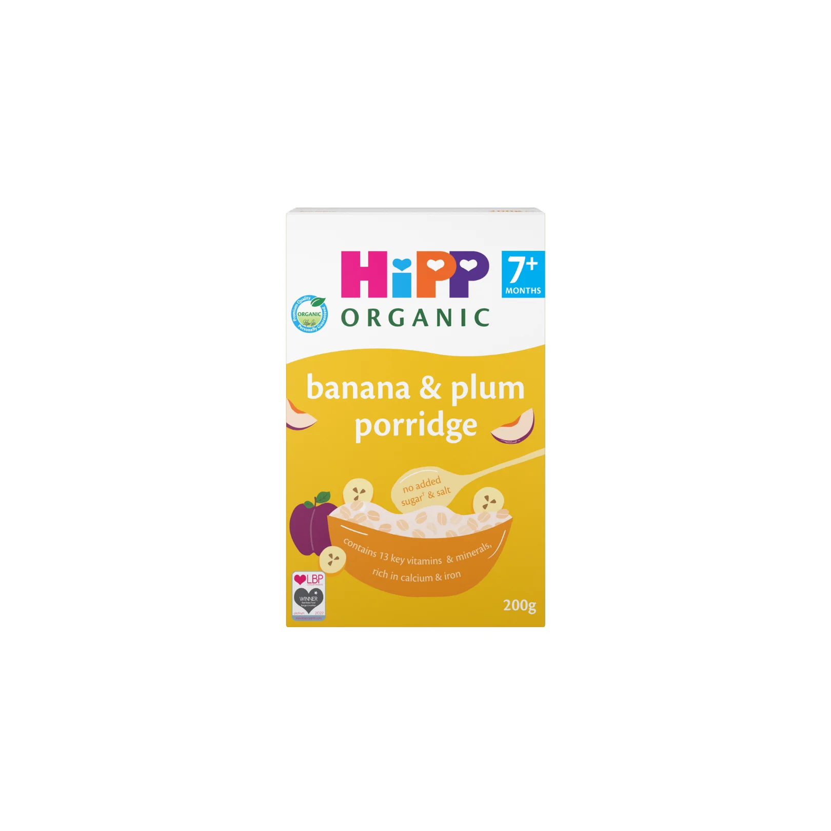 HiPP Organic Banana & Plum Porridge 200g | 7+ Months