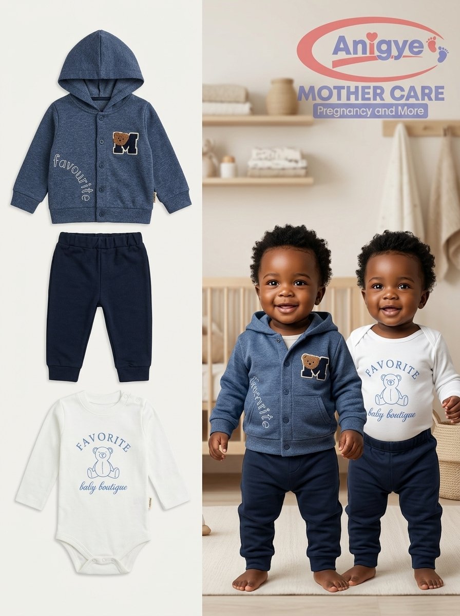Multi-Piece "Favorite Baby Boutique" Hoodie & Bodysuit Set
