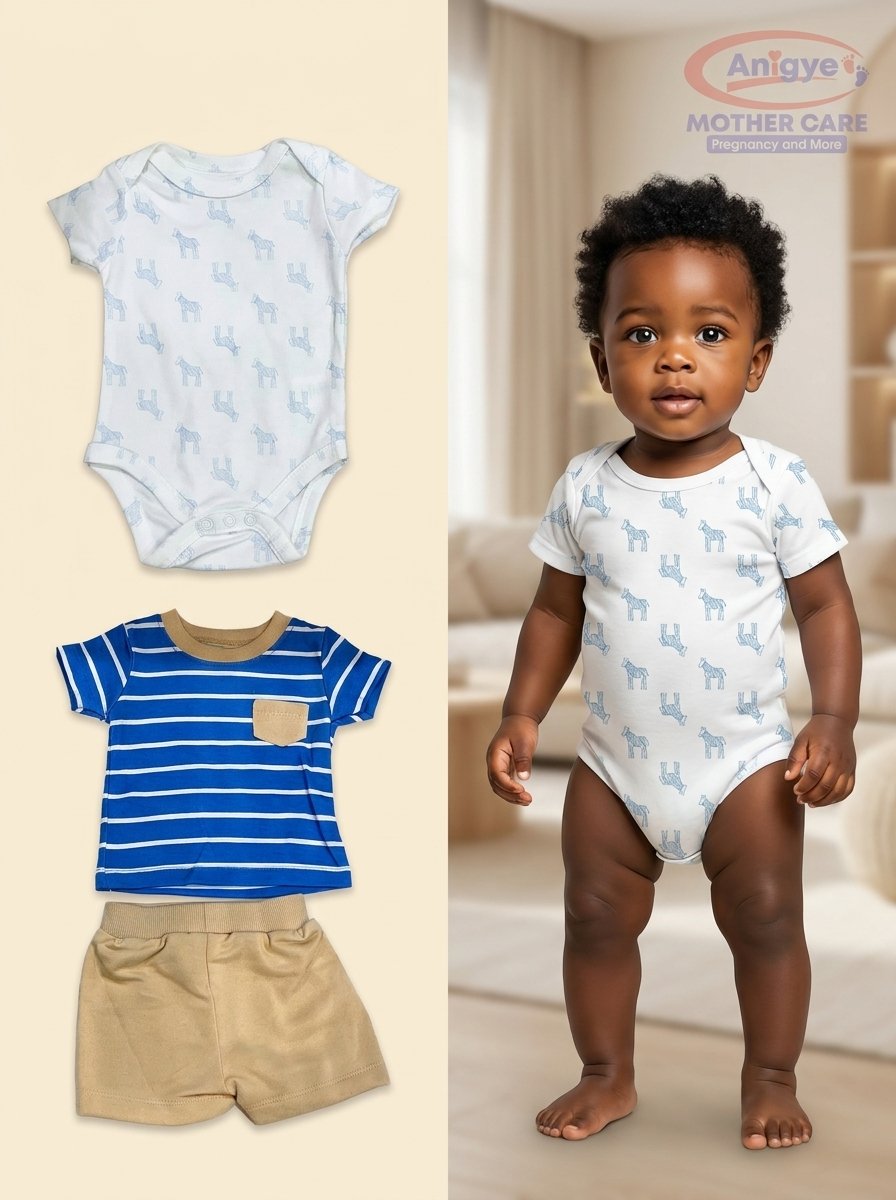 3-Piece Safari Zebra & Classic Stripe Mix & Match Set