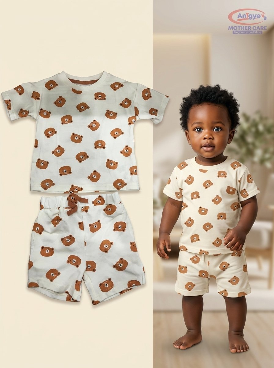 Cute Koala 4-Piece Teddy & Stripes Mix & Match Set