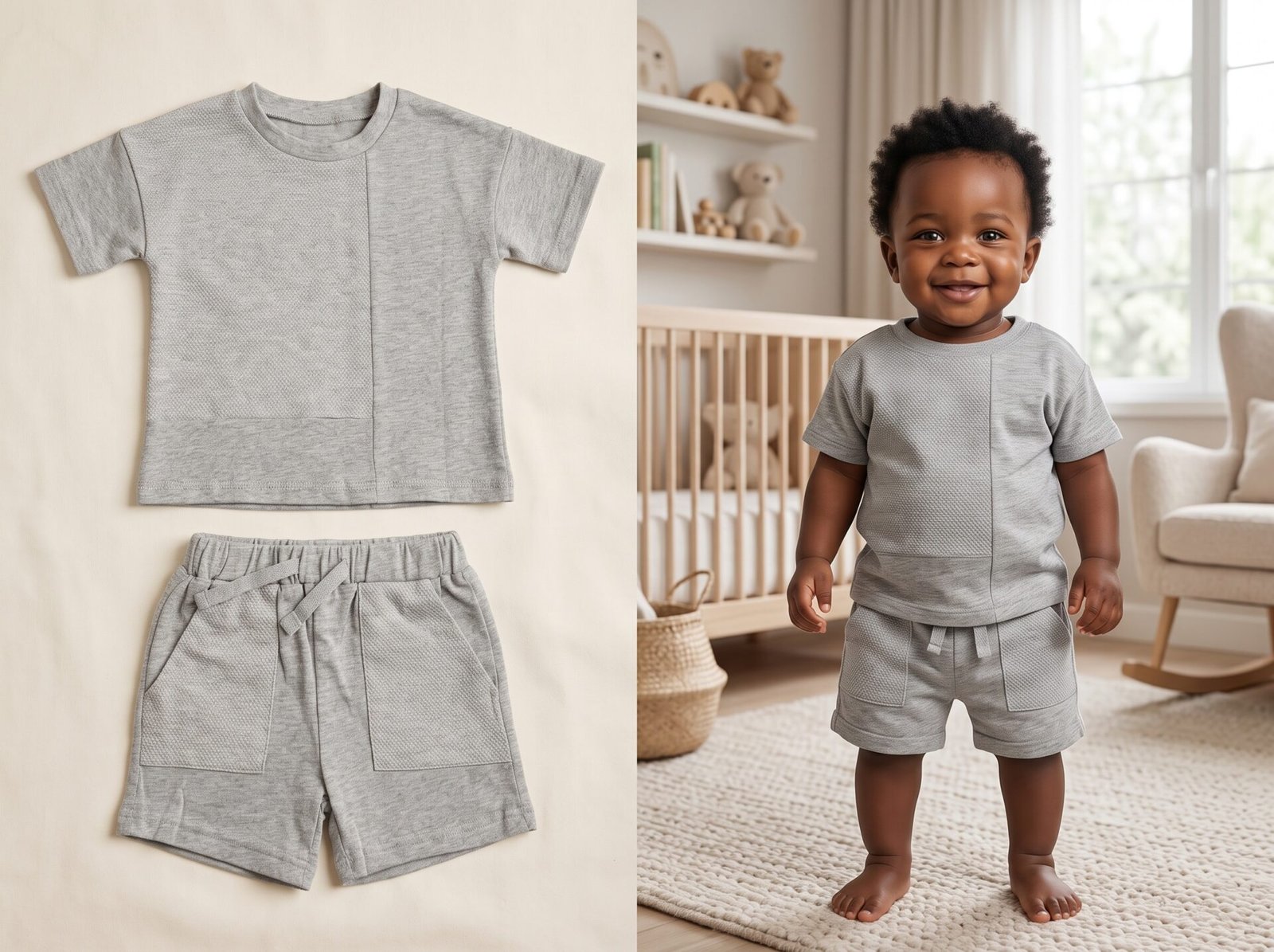 Cute Koala 2-Piece Set Newborn Dress