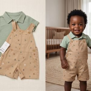Cute Koala 2-Piece Set Newborn Dress