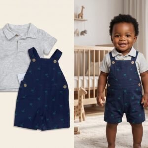 Cute Koala 2-Piece Set Newborn Dress