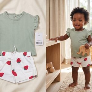 Cute Koala 2-Piece Set Newborn Dress