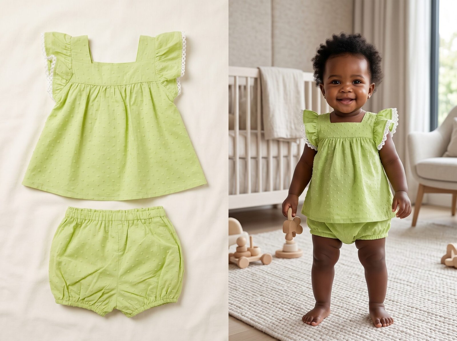 Cute Koala 3-Piece Set Newborn Dress
