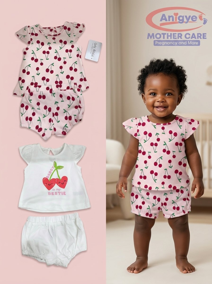 Cute Koala 4-Piece Sweet Cherry & "Daddy's Bestie" Mix & Match Set