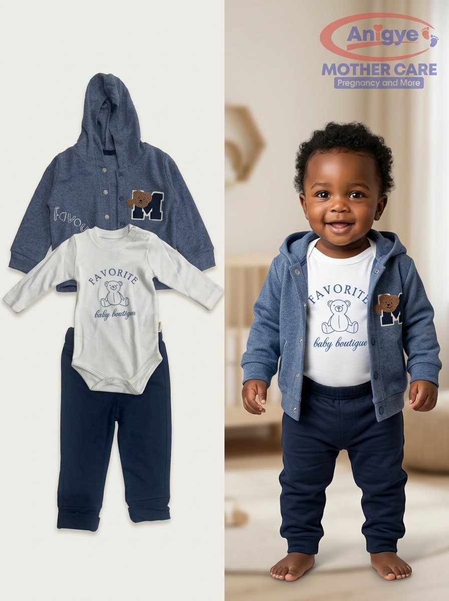 Multi-Piece "Favorite Baby Boutique" Hoodie & Bodysuit Set - Image 4