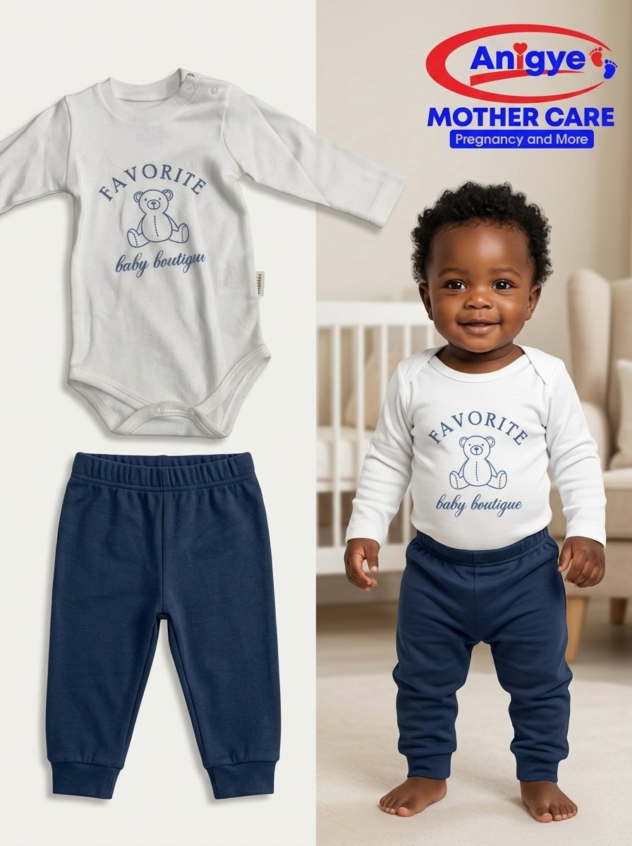 Multi-Piece "Favorite Baby Boutique" Hoodie & Bodysuit Set - Image 3