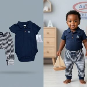 Cute Koala 3-Piece Set Newborn Dress