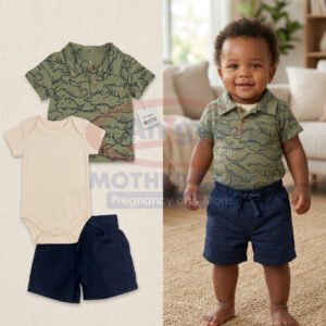 Cute Koala 3-Piece Dino Polo Mix & Match Set